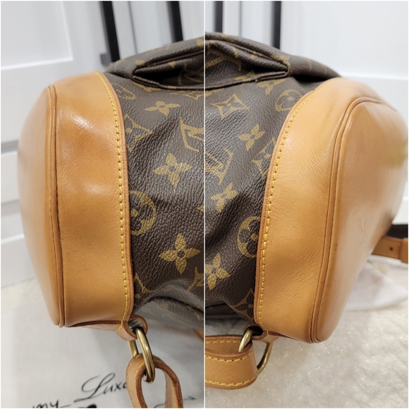 💕DISCONTINUED Very Rare Backpack LOUIS VUITTON Montsouris GM Monogram - Picture 14 of 16